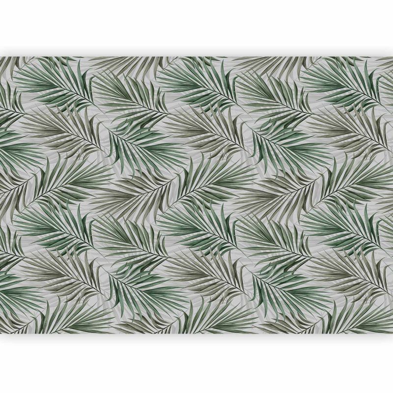 Fototapeta flizelinowa Artgeist 170 g/m2 wodoodporna Liście szara 350x256 (7 części) 0659ad rolka 1 szt