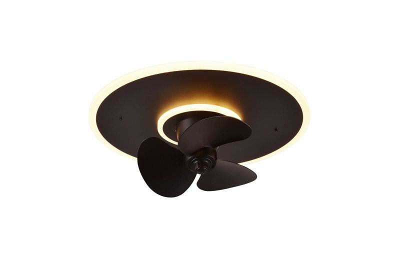 Wentylator sufitowy z lampą RL Nybro czarny LED 30W 2700K-6000K 3500 lm pilot IP20 wym: 19 x 50 x 50 cm - 1 szt.