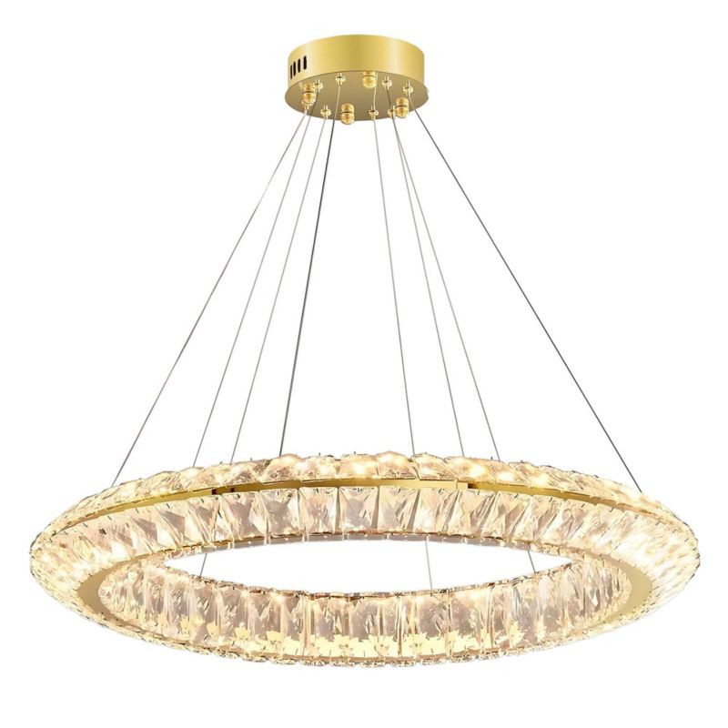 Lampa Sufitowa Wisząca Toolight App1769-Cp Złoty 1 Szt