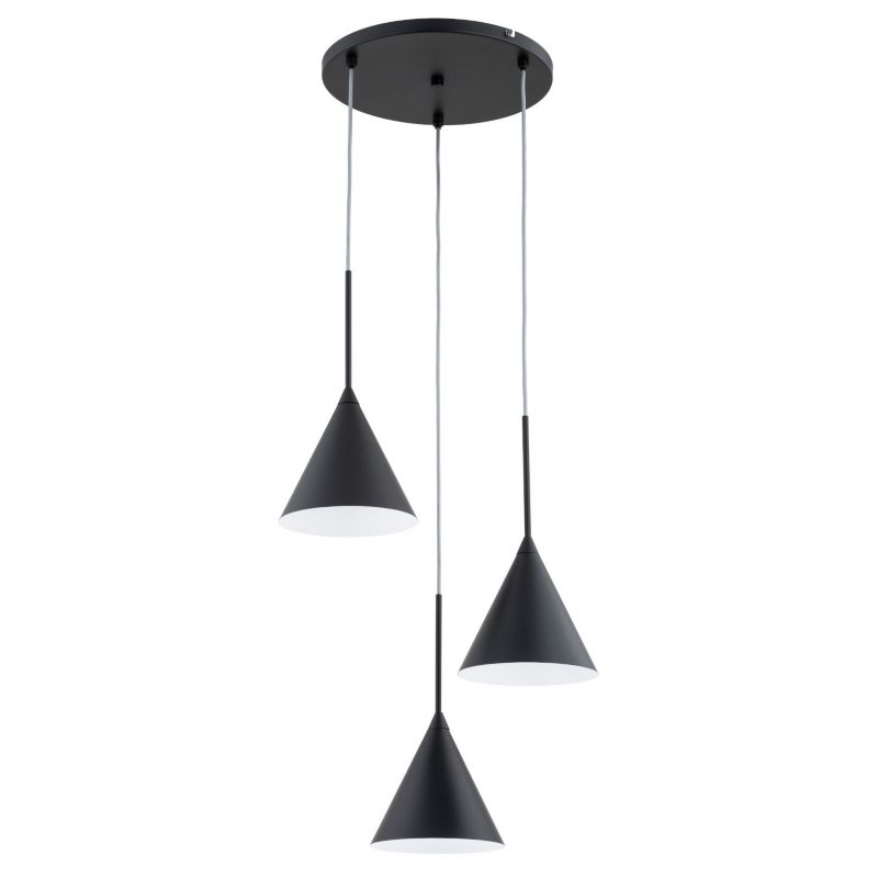 Lampa wisząca Alfa Fabo 5501 czarna do kuchni 3xE27 x 15W 1 szt.