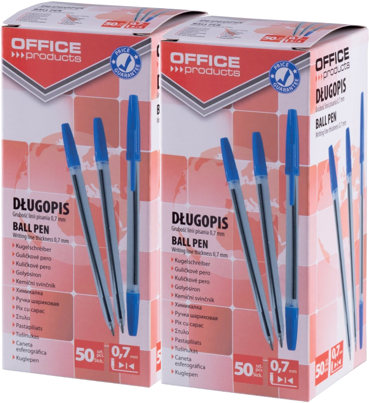 100x długopis Office Products, 1.0mm, niebieski