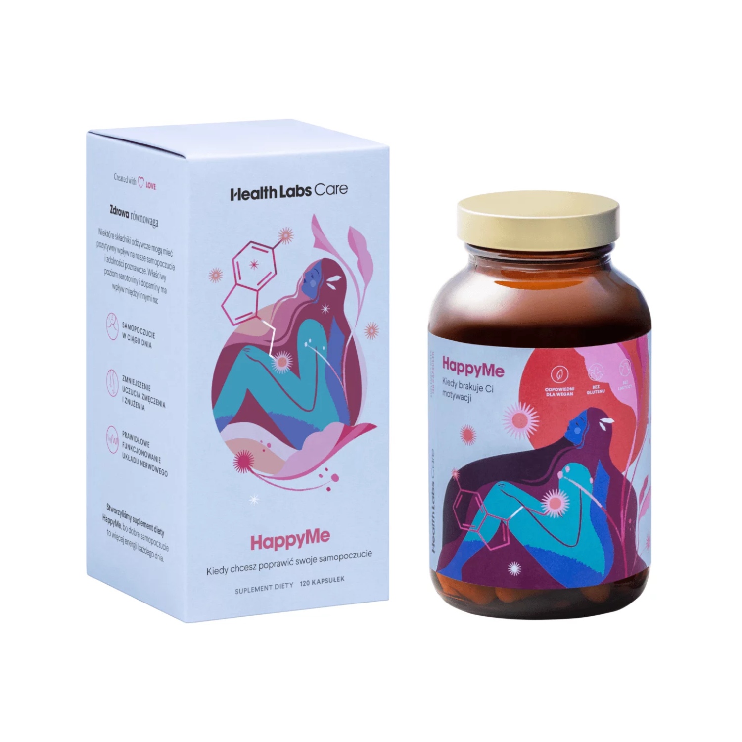 Health labs, happyme, 120 kapsułek