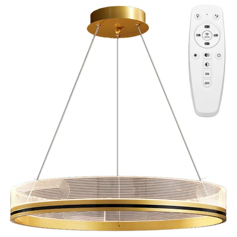 Lampa Sufitowa Wisząca Toolight App1190-Cp Złoty 1 Szt
