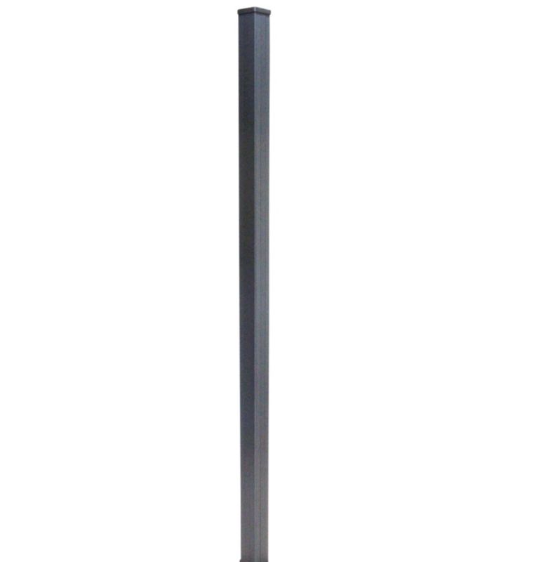 Słupek GoodHome Neva aluminium 183 cm taupe