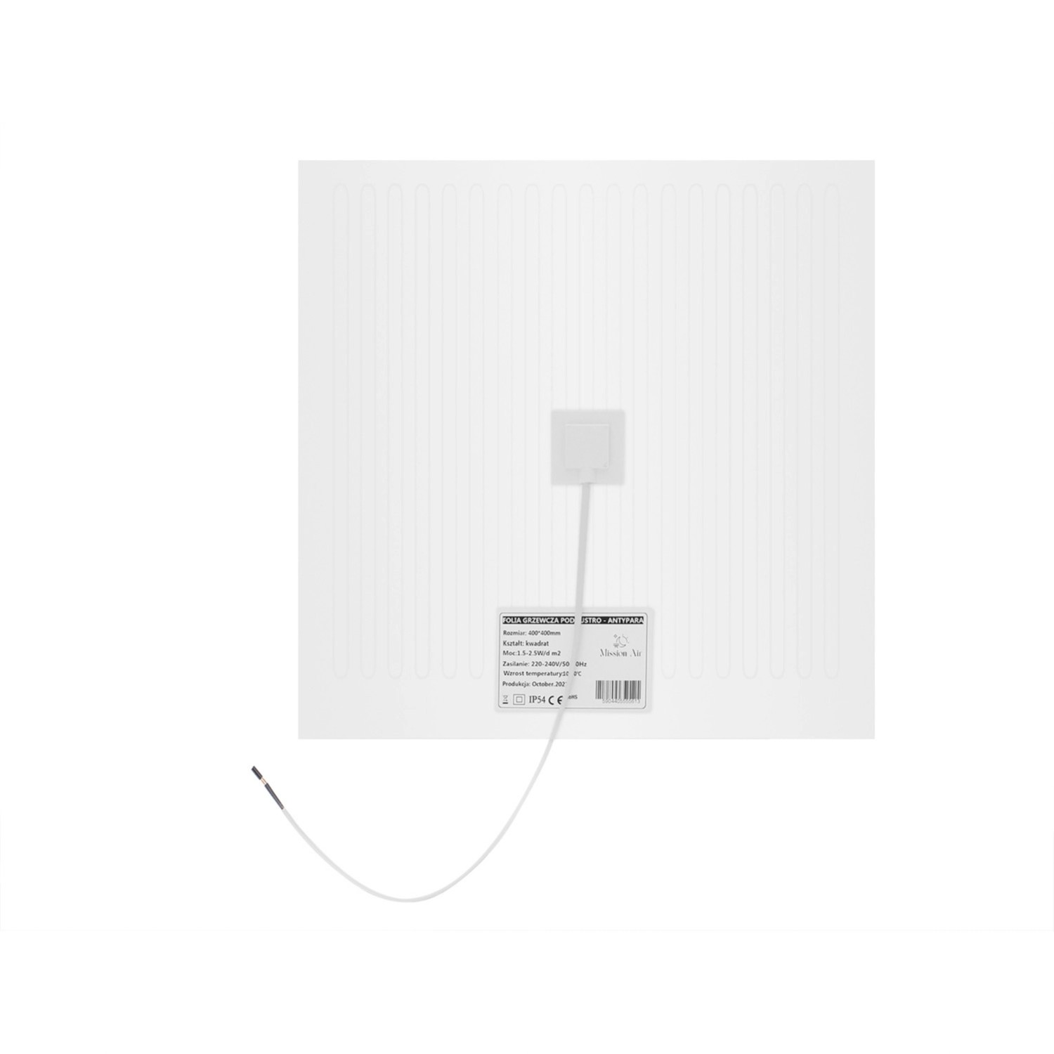 Mission Air Mata grzewcza pod lustro 80x80cm
