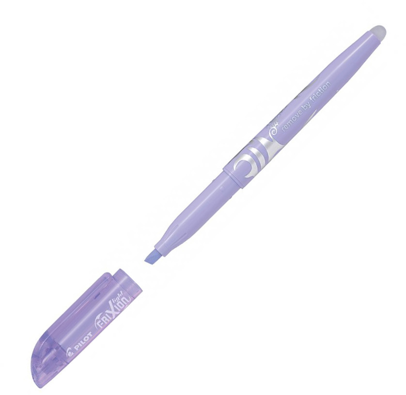 Zakreślacz wymazywalny Pilot, Frixion Light Soft, ścięta, 4mm, fioletowy pastelowy