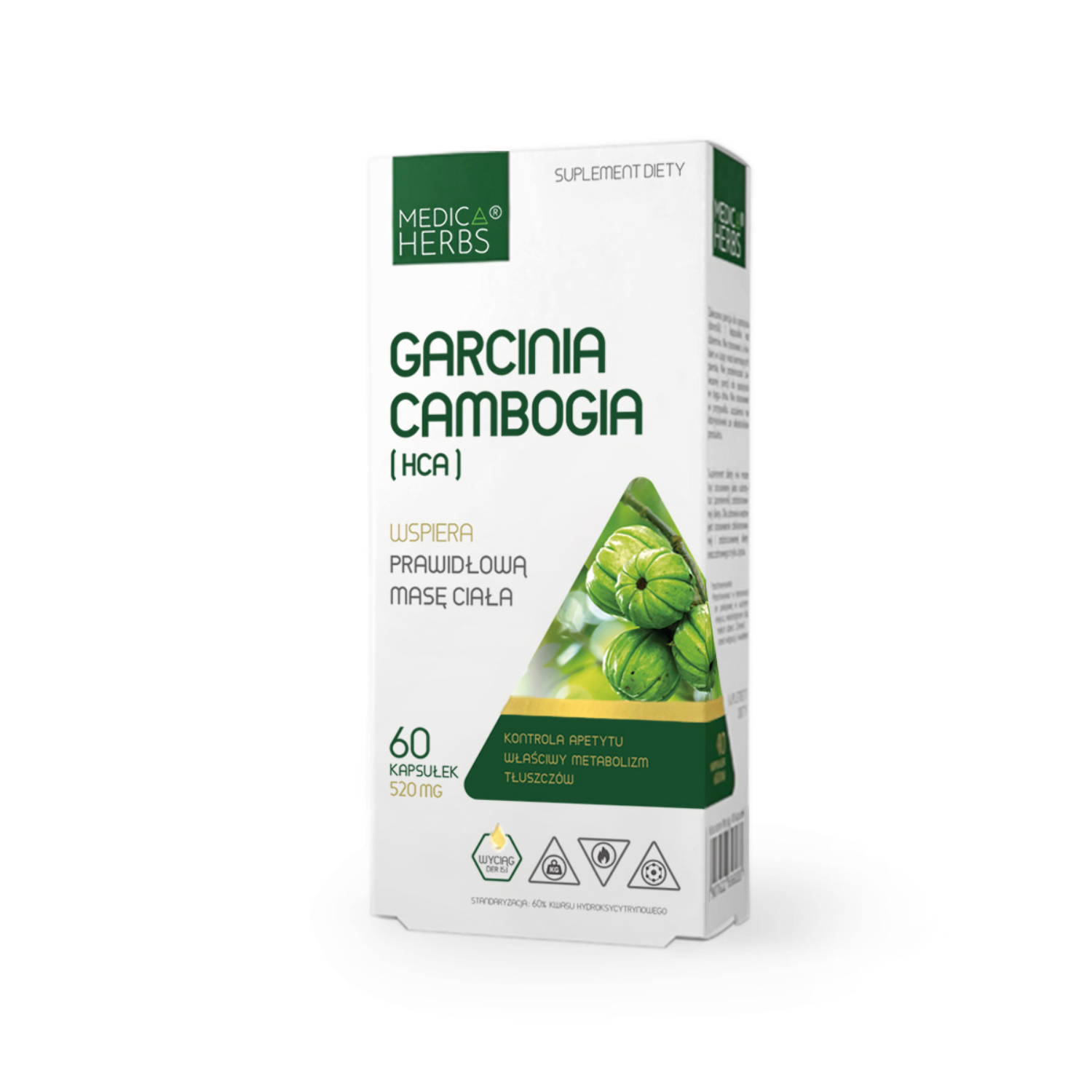 Medica herbs garcinia cambogia (hca) 520 mg, 60 kapsułek