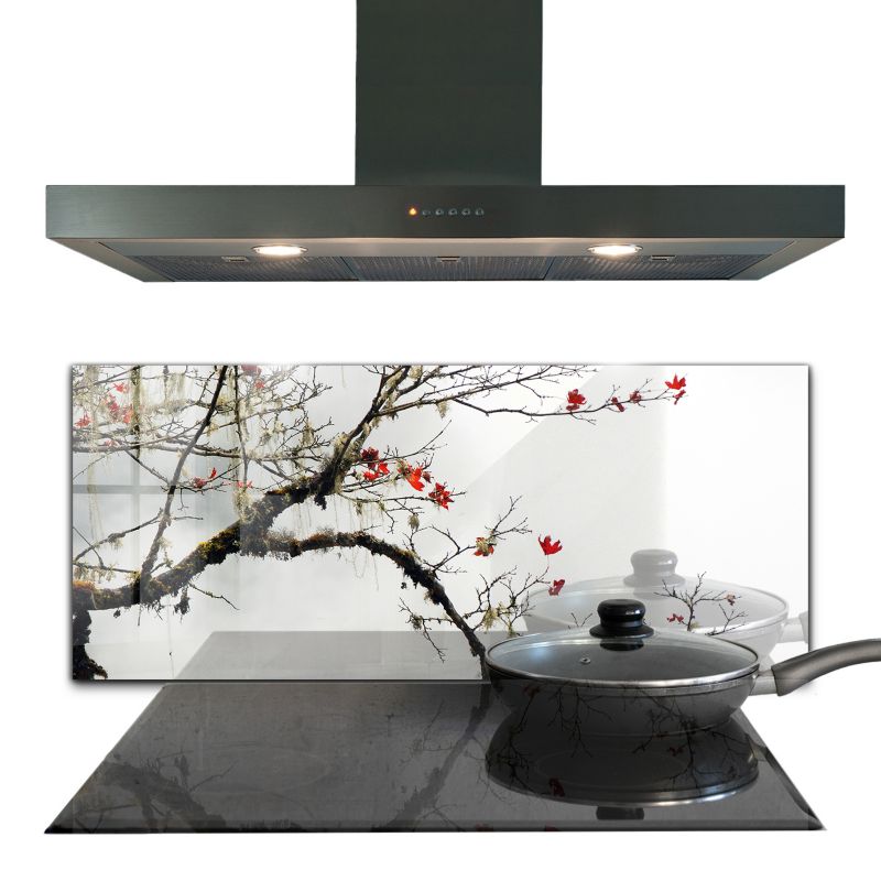 Panel do kuchni Wallfluent 125x50 cm Krajobraz Spokój Ducha Szklany 1 szt.