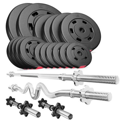 Kunststoff Hantelset 76 kg mit Super SZ-Stange