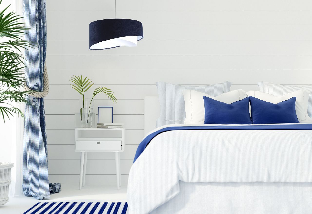 BPS Koncept Galaxy lampa wisząca 1x60 W biała-granatowa 060-089