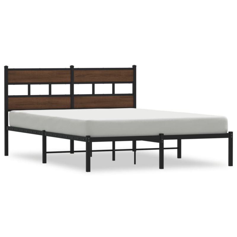 Łóżko metalowe WaszeMeble 137x190 cm brązowy WM-4017150 1 szt.
