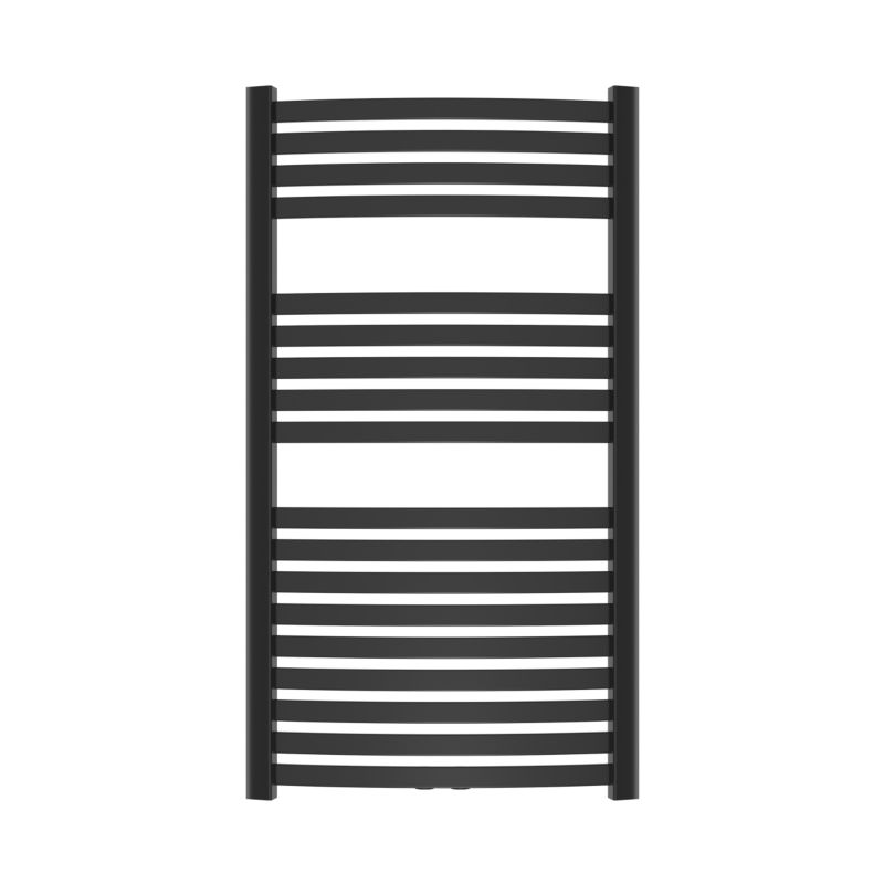 Grzejnik łazienkowy wodny Invena 446 W 540x1000 mm czarny podłączenie osiowe 1 szt