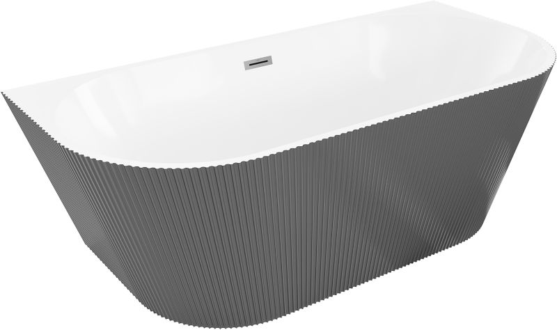 Wanna przyścienna Mexen Oris biała/szara 170x80 cm .- 52871708062-95 1 szt.