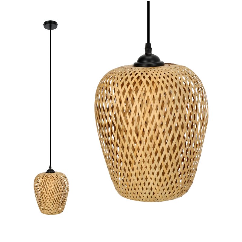 Lampa sufitowa wisząca Bogo LLs bambusowa 1szt.