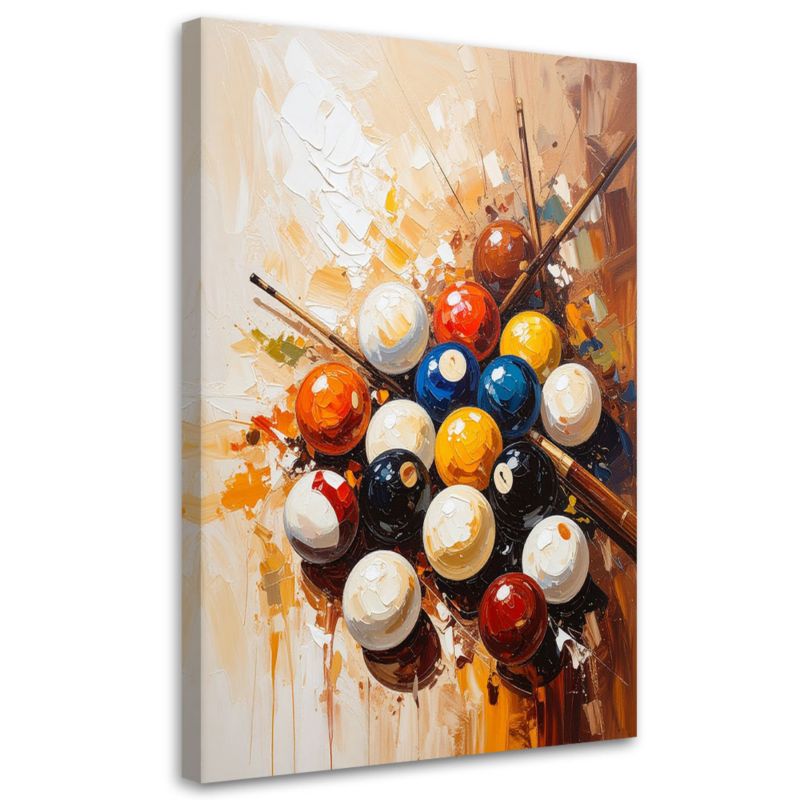 Obraz nowoczesny do salonu biura Feeby Kule bilardowe Snooker 70x100cm 1szt