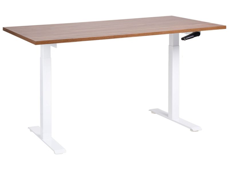 Biurko regulowane Manualny Ciemne drewno Destines 160 x 72 cm 1 szt.