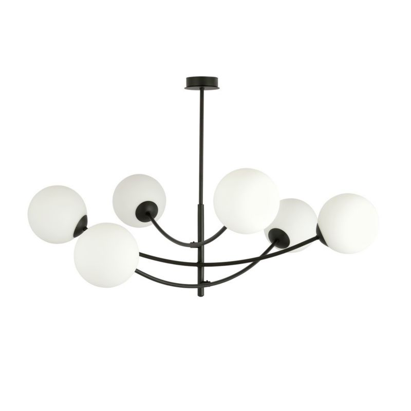 Żyrandol Emibig Hunter czarno-biały wym: 63 x 89 cm 6xE14 x 10W 1 szt.