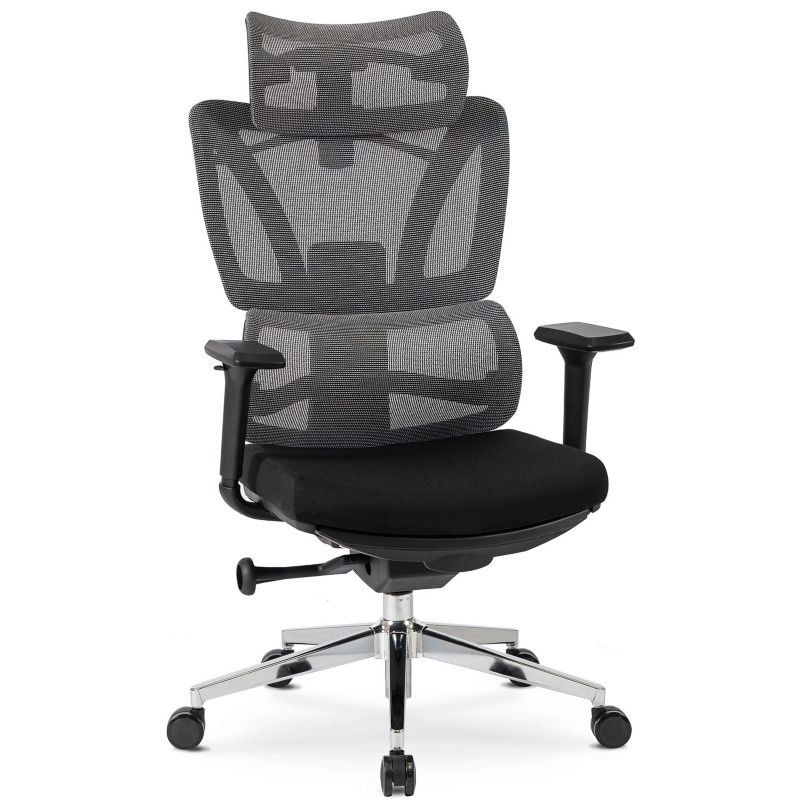 Krzesło Obrotowe DELSIN Mebel Elite Fotel Ergonomiczny Obrotowy Czarny 1 szt