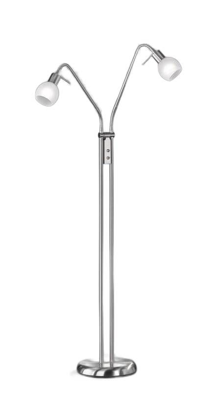 Lampa podłogowa stojąca RL Antibes srebrno-biała 2 x E14 x 28W wym: 125 x 55 x 25 cm - 1 szt.