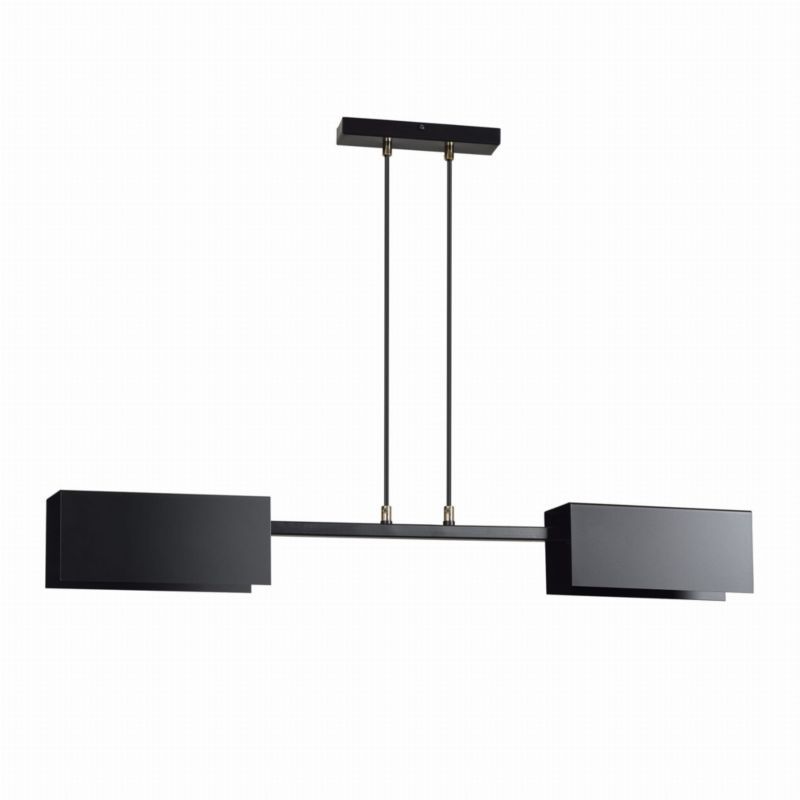 Żyrandol Emibig Tolos czarny wym: 100 x 86 x 86 cm 2xE27 x 15W 1 szt.