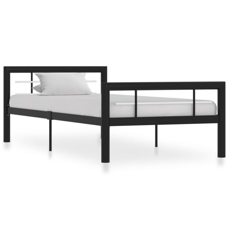 Łóżko metalowe WaszeMeble 100x200 cm czarno WM-284551 1 szt.