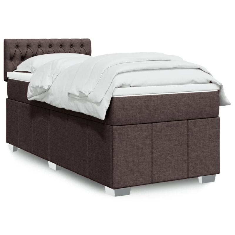 Łóżko kontynentalne WaszeMeble 90x190 cm brązowe WM-3286933 1 szt.