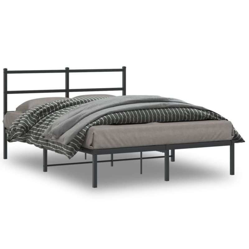 Łóżko metalowe WaszeMeble 140x200 cm czarna WM-355366 1 szt.
