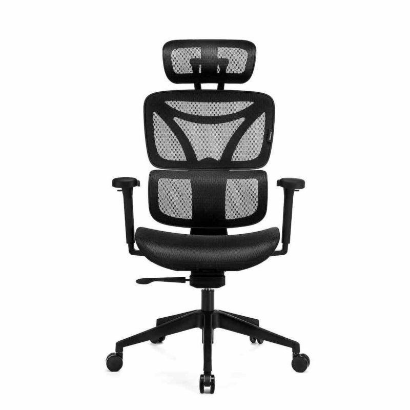 Fotel biurowy ergonomiczny LVNSystem Control Series czarny 1 szt.