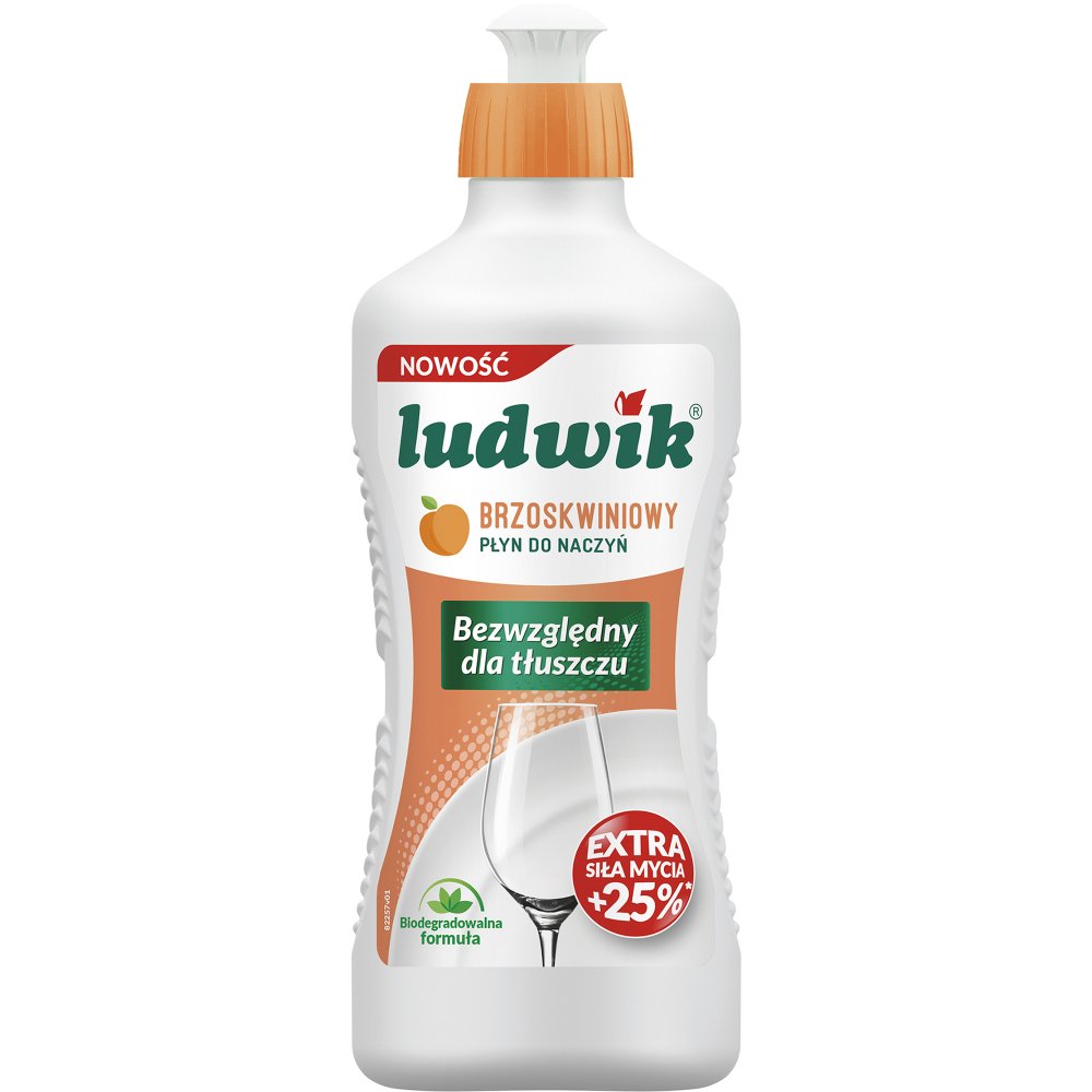 Płyn do naczyń Ludwik, brzoskwiniowy, 450g