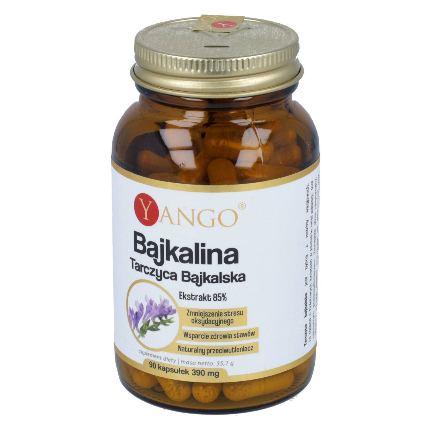 Yango bajkalina (tarczyca bajkalska), 90 kapsułek