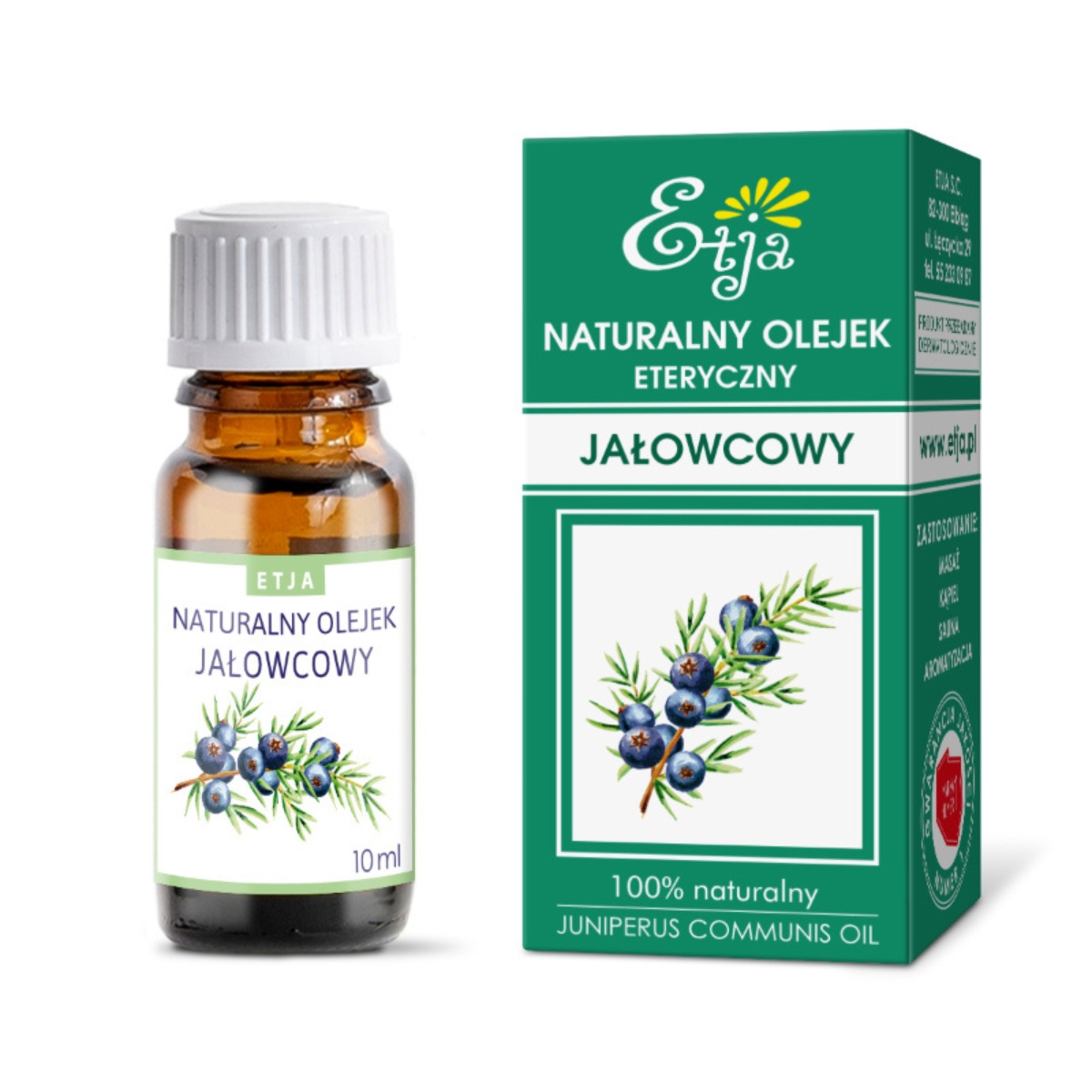Etja - naturalny olejek eteryczny, jałowcowy, 10 ml