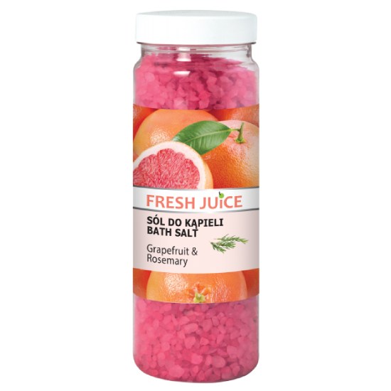Fresh juice - sól do kąpieli grejpfrut i rozmaryn, 700 g (data ważności: 20.02.2026)