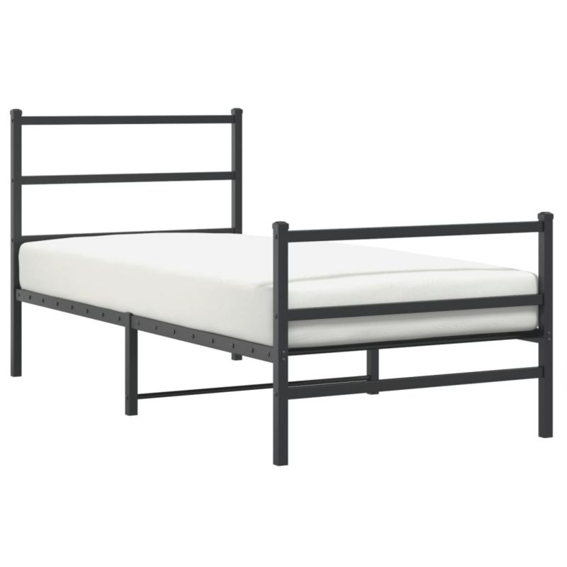 Łóżko metalowe WaszeMeble 90x190 cm czarny WM-355375 1 szt.