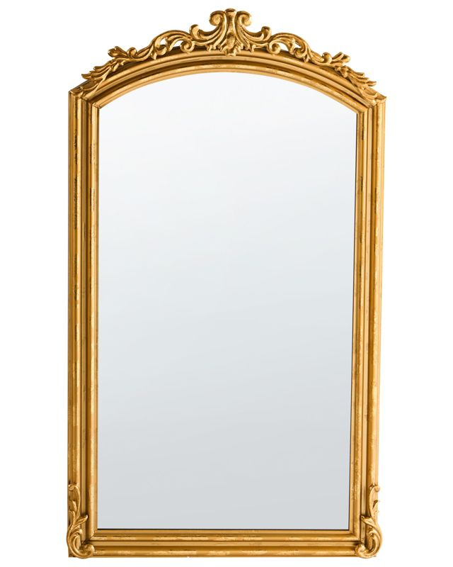Lustro ścienne Gorges 55 cm 96 cm Metal Złoty 1 szt.