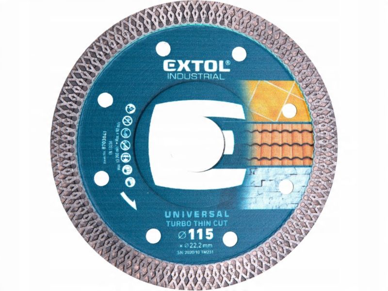 Tarcza diamentowa Extol Premium slim do płytek ceramiki i gresu 115x1,2 mm 1 szt