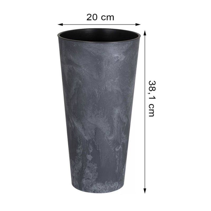 Donica ogrodowa EDANTI 38.1 cm duża efekt beton 1 szt.
