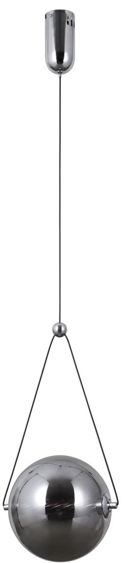 Italux Rastia lampa wisząca 1x9 W chrom-przydymiona PND-34361-M-CH-SG