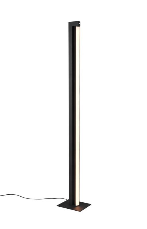 Lampa podłogowa stojąca Trio Seeker czarny matowy LED 21W 2300K-4000K 2350lm wym: 130 x 16 x 20 cm - 1 szt.