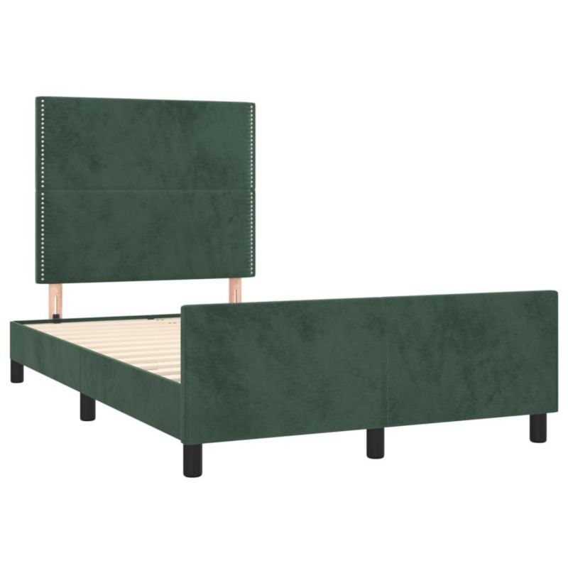 Łóżko tapicerowane WaszeMeble 120x190 cm ciemnozielona WM-3270575 1 szt.