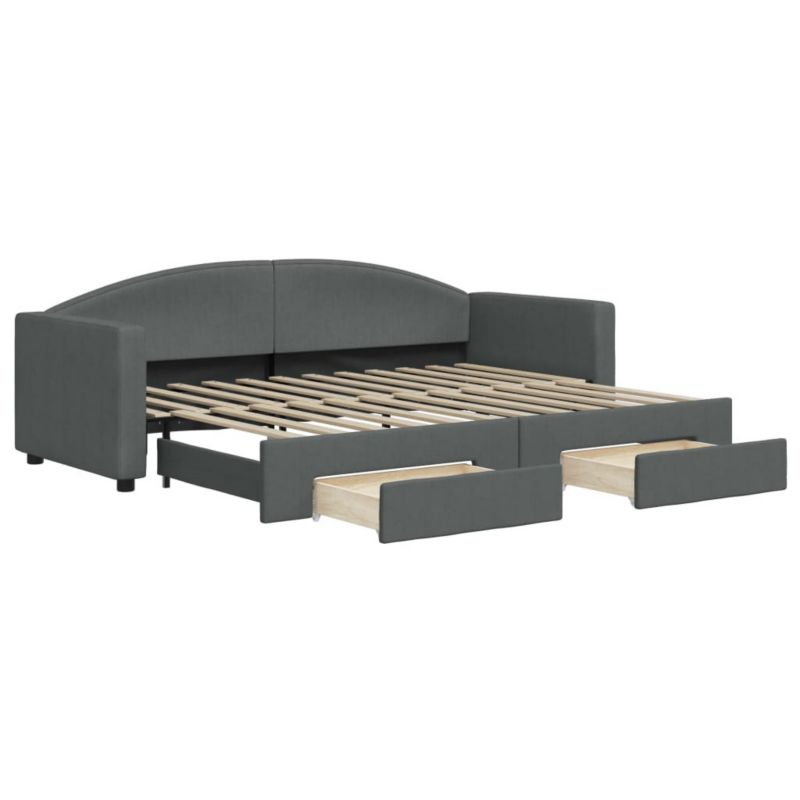 Łóżko dzienne WaszeMeble 80x200 cm rozsuwane szare WM-3197220 1 szt.