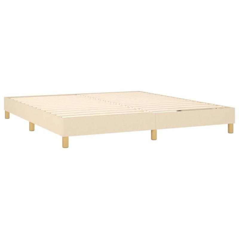 Łóżko kontynentalne WaszeMeble 180x200 cm kremowe WM-3140478 1 szt.