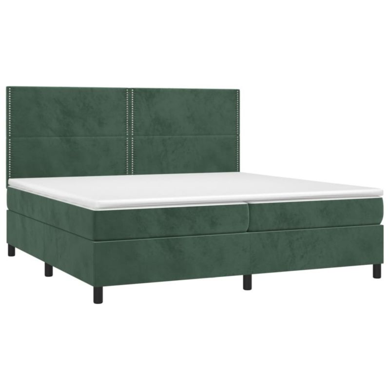Łóżko kontynentalne WaszeMeble 200x200 cm zielony WM-3136086 1 szt.