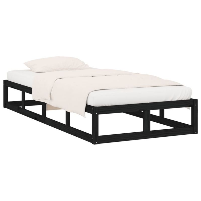 Łóżko drewniane WaszeMeble 75x190 cm czarna WM-820825 1 szt.