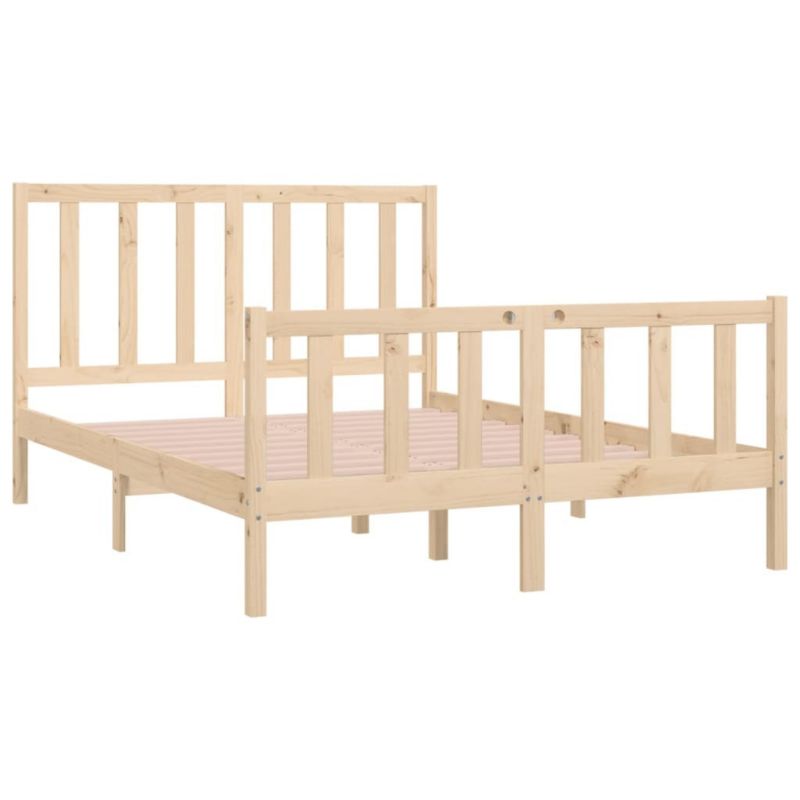 Łóżko drewniane WaszeMeble 140x190 cm brązowe WM-3105205 1 szt.