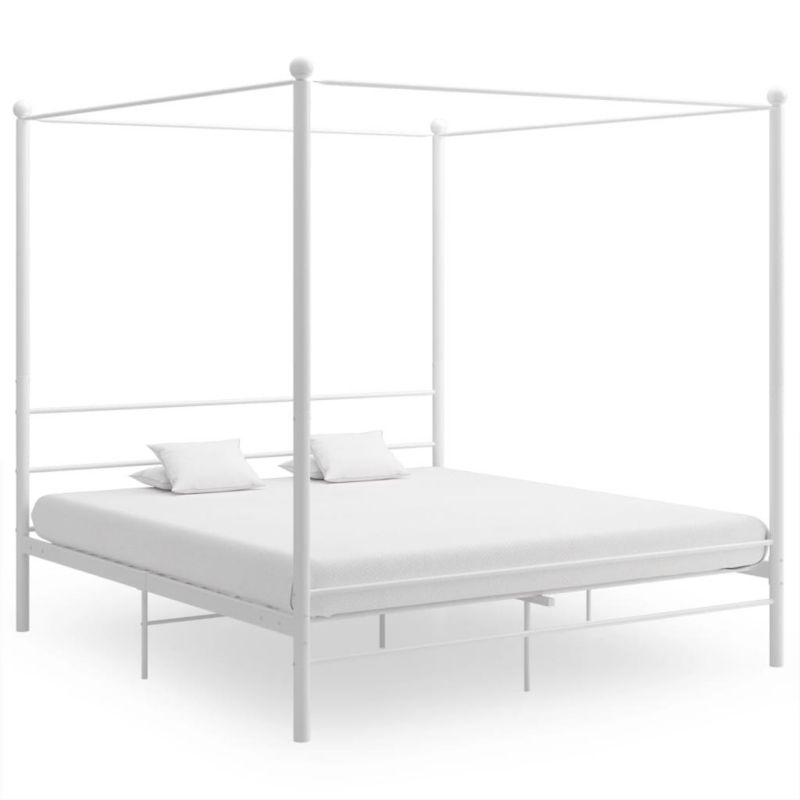 Łóżko metalowe WaszeMeble 200x200 cm biała WM-325070 1 szt.
