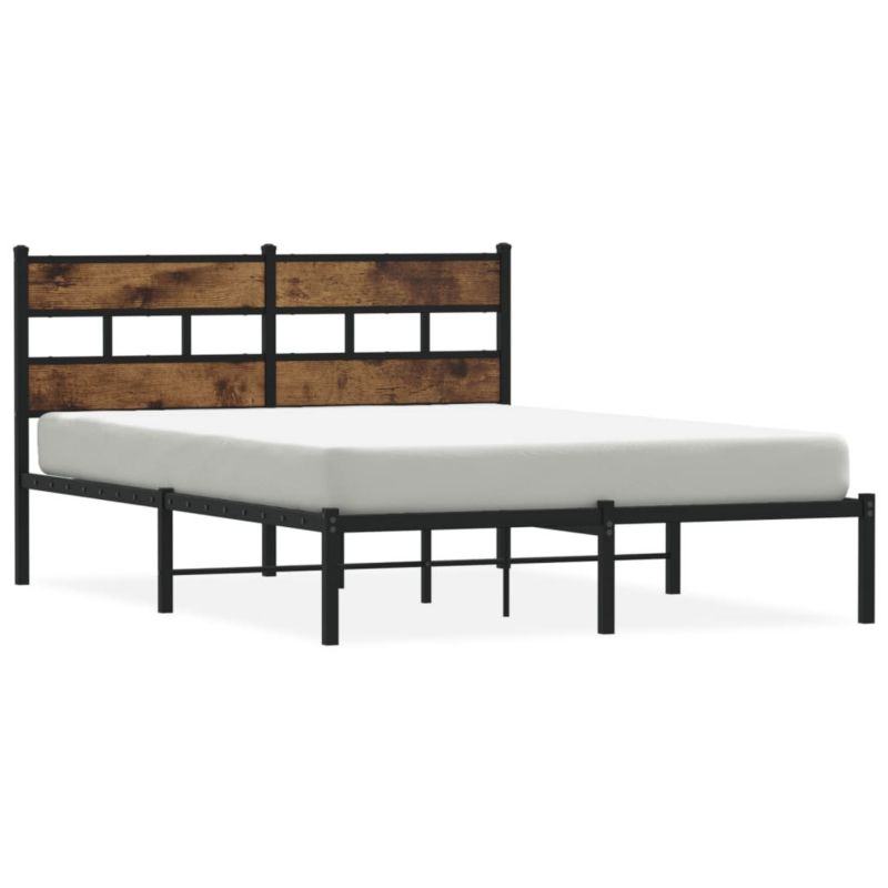 Łóżko metalowe WaszeMeble 150x200 cm dąb WM-4017055 1 szt.