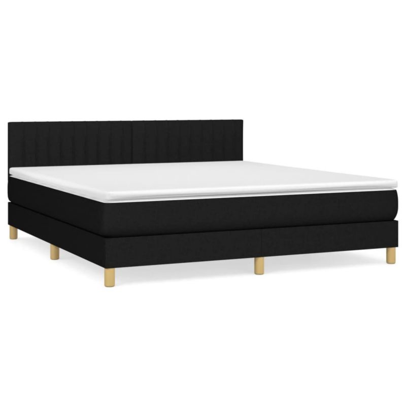 Łóżko kontynentalne WaszeMeble 180x200 cm czarne WM-3140795 1 szt.