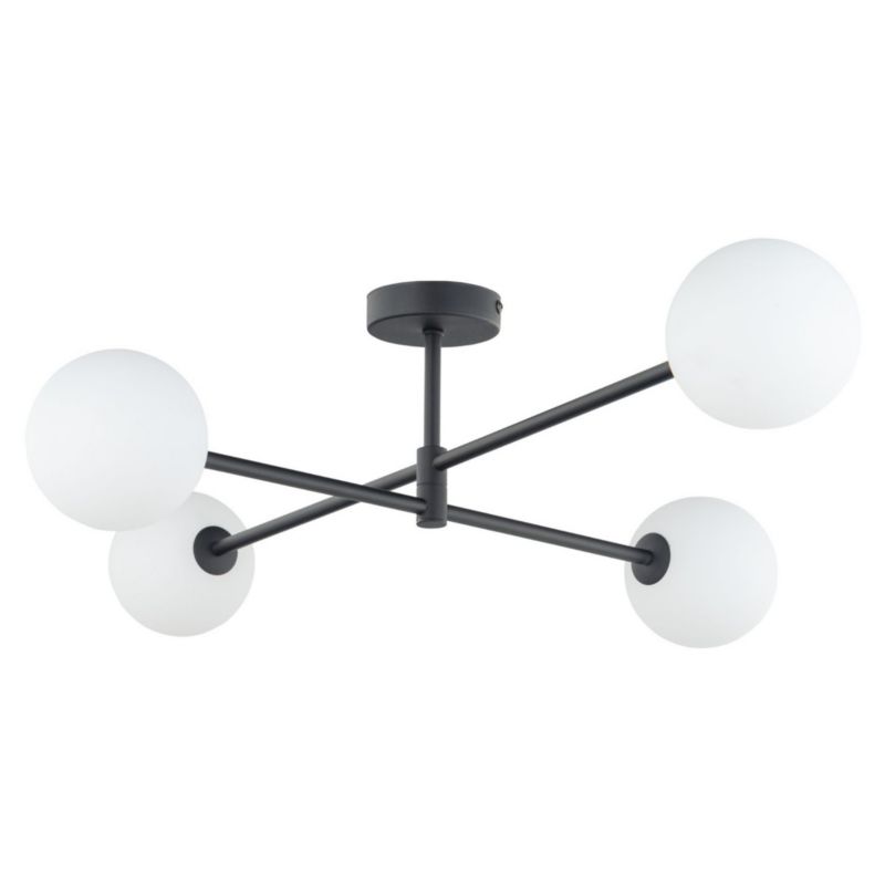 Lampa sufitowa wisząca TK-Lighting Sarius czarno-biała wym: 21 x 68 x 90 cm 4xG9 x 1 szt.