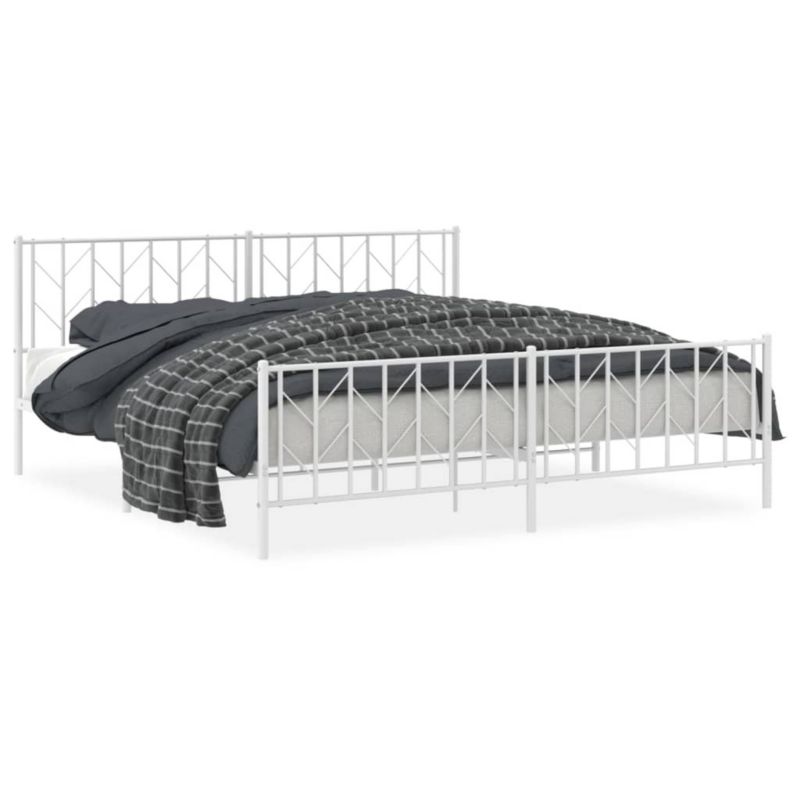Łóżko metalowe WaszeMeble 193x203 cm biała WM-374510 1 szt.