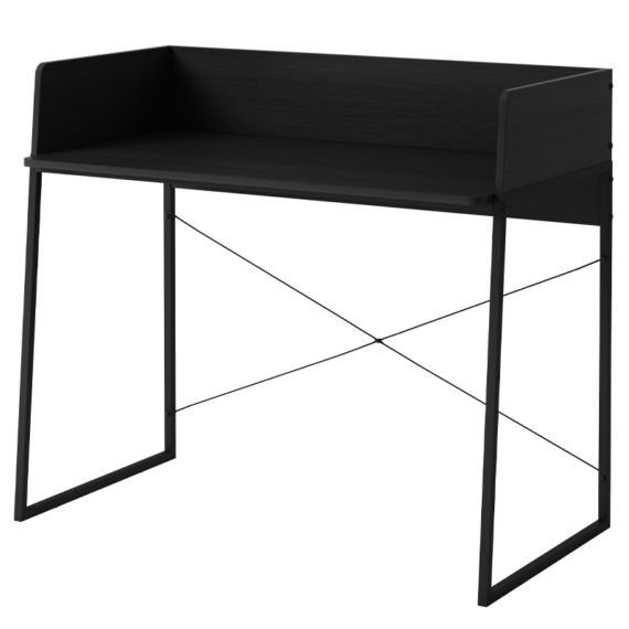 Biurko komputerowe czarne pod laptop nowoczesne 100 cm 1 szt.